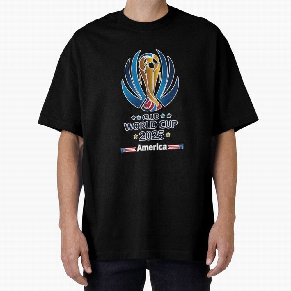 Club World Cup Oversized T-Shirt Support the Legends of the FIFA World Cup 2026 Group Stage Journey through Neymar Highlights, Brazil Pride, Stadium Chants, National Pride, Trophy Dreams and Unforgettable Football Memories; Great for Supporters Who