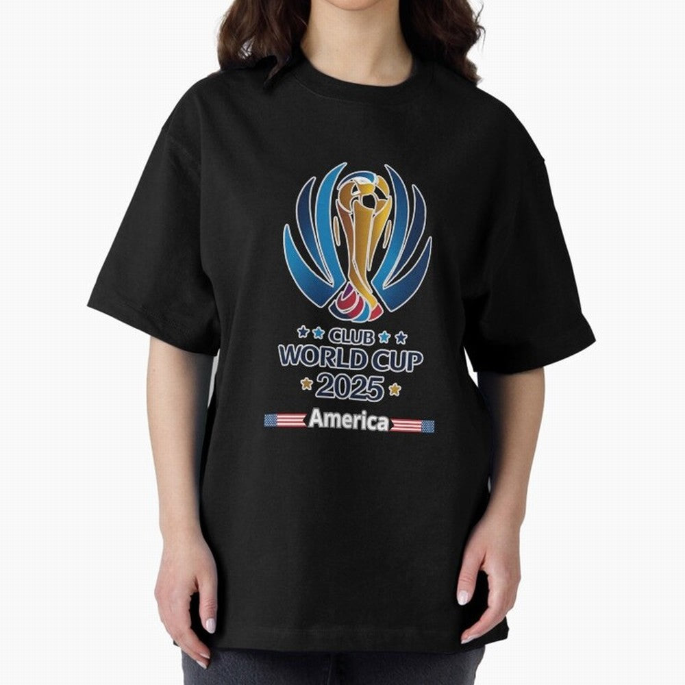 Club World Cup Oversized T-Shirt Support the Legends of the FIFA World Cup 2026 Group Stage Journey through Neymar Highlights, Brazil Pride, Stadium Chants, National Pride, Trophy Dreams and Unforgettable Football Memories; Great for Supporters Who