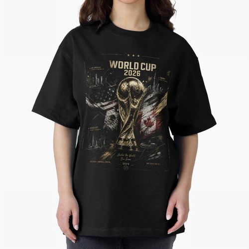 2026 FIFA World Cup Oversized T-Shirt Bring Legendary Rivalry Energy to FIFA World Cup 2026 USA Canada Mexico Spirit, Connected to France, Haaland and Mbappe, Match Day Excitement, Supporter Culture, Golden Goals and Global Football Passion; Made