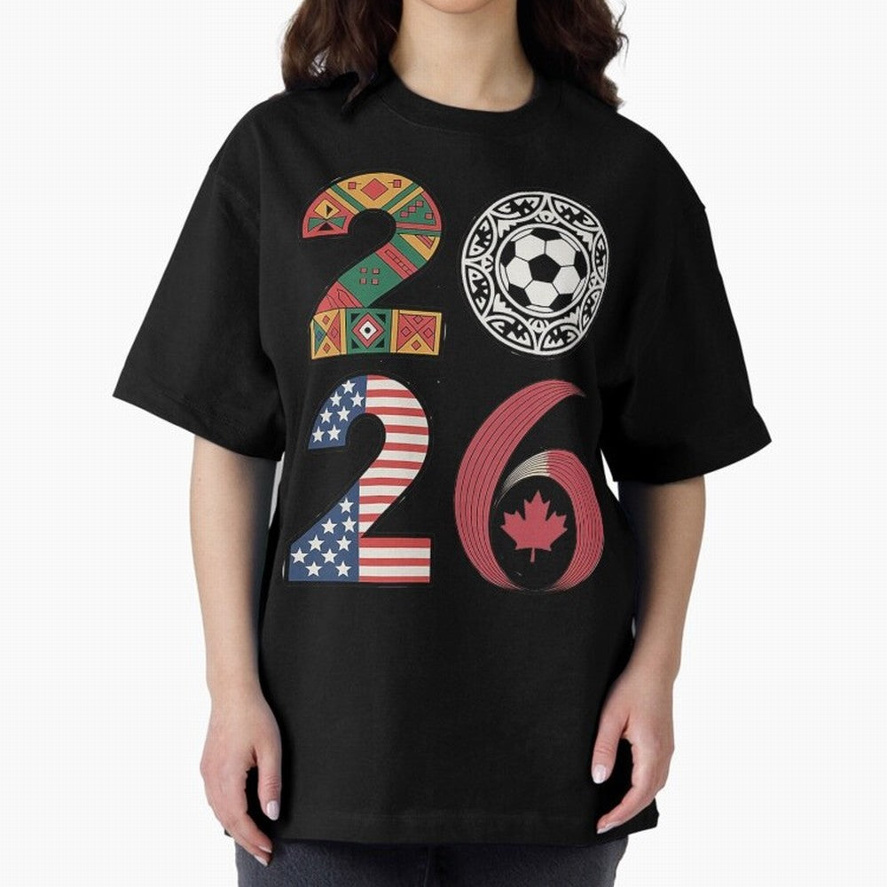 2026 Football Countries Oversized T-Shirt Show Up for the Glory of FIFA World Cup 2026 Group Stage for Fans of Mbappe and Netherlands, Bringing Football History, Final Match Energy, Crowd Noise and Once in a Lifetime Moments; Perfect for Supporters