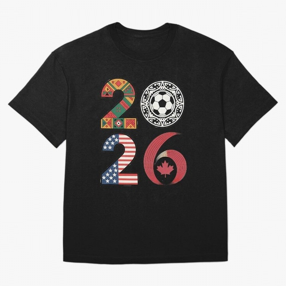 2026 Football Countries Design Usa Canada Mexico Inspired Oversized T-Shirt Bring Global Tournament Vibes to Global Football Passion for FIFA World Cup 2026 Group Stage, Filled with CR7 and Messi, Argentina and Brazil, Worldwide Fan Energy,