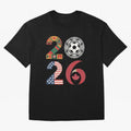 2026 Football Countries Design Usa Canada Mexico Inspired Oversized T-Shirt Bring Global Tournament Vibes to Global Football Passion for FIFA World Cup 2026 Group Stage, Filled with CR7 and Messi, Argentina and Brazil, Worldwide Fan Energy,