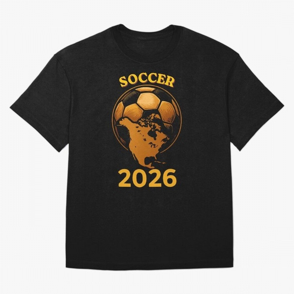 Soccer 2026 North America Football Fan Gift Shirt Oversized T-Shirt Join Supporters Worldwide for FIFA World Cup 2026 Celebrating Messi, Netherlands Energy, Football History, Final Match Energy, Crowd Noise and Once in a Lifetime Moments; Perfect