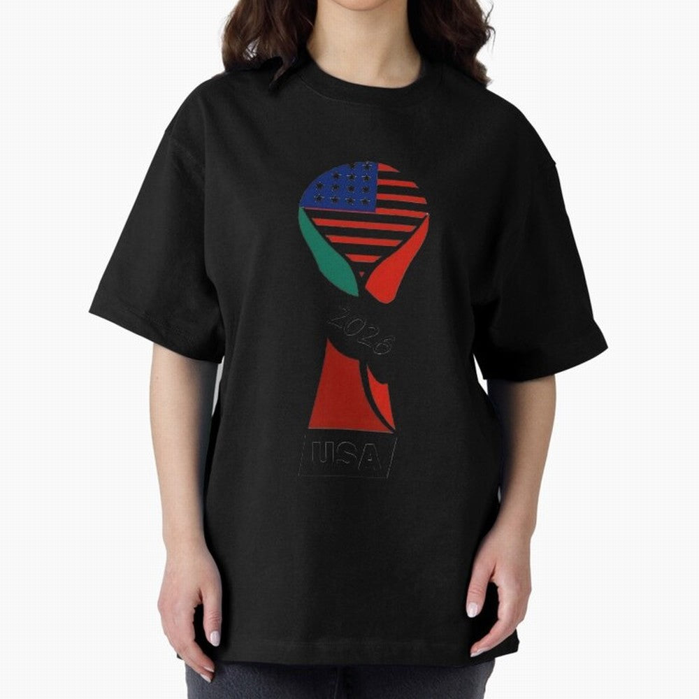 T-shirt usa FIFA world 2026 Oversized T-Shirt Bring Retro Soccer Energy to FIFA World Cup 2026 with Neymar, England Energy, Fan Favorite Moments, National Team Passion, Big Match Drama and Soccer History; Built for Supporters Chasing Trophy Dreams,