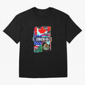 Glitched United 2026 - North America Tournament Emblem Oversized T-Shirt Celebrate Classic Football Spirit in FIFA World Cup 2026 Group Stage Spirit, Driven by England and Germany, Haaland, Football Festival Excitement, Trophy Ambitions, Country