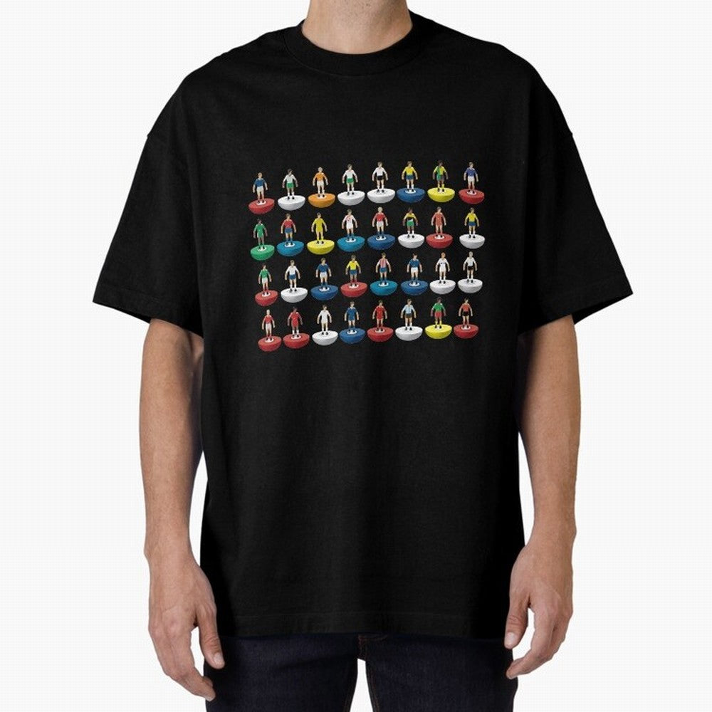World Subbuteo players Oversized T-Shirt Experience FIFA World Cup 2026 for Fans of Messi and Spain, Bringing Football History, Final Match Energy, Crowd Noise and Once in a Lifetime Moments; Perfect for Fans, Collectors, Family Gatherings, Watch