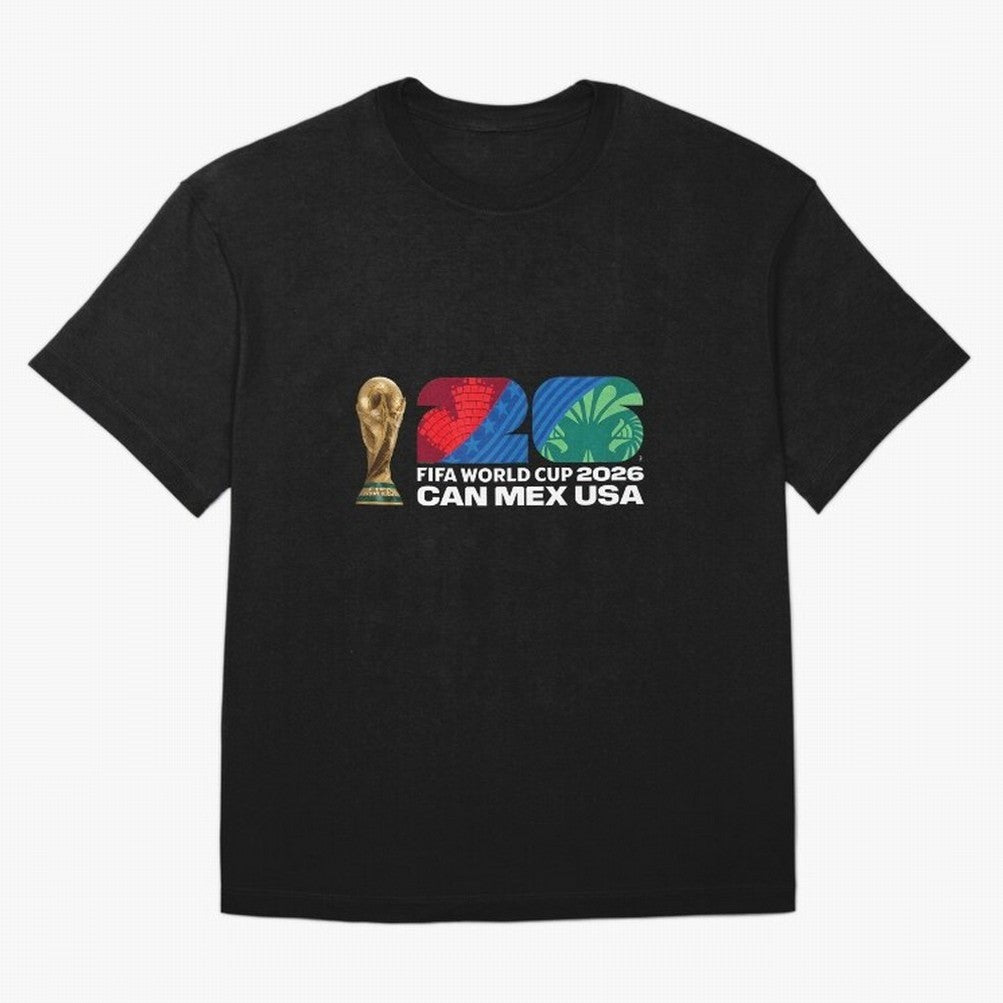 World Cup26 Host Country Trophy Oversized T-Shirt Celebrate Global Passion for FIFA World Cup 2026 Spirit, with Netherlands, Haaland and Mbappe, Goal Celebration Energy, Supporter Heritage, Football Icons and Worldwide Tournament Joy; Made for Die