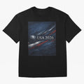 USA 2026 Soccer Design Inspired Oversized T-Shirt Follow FIFA World Cup 2026 Group Stage Featuring Cristiano Ronaldo, Haaland and CR7, Portugal, Spain and Germany Energy, Sports Nostalgia, International Competition, Famous Players and Unforgettable