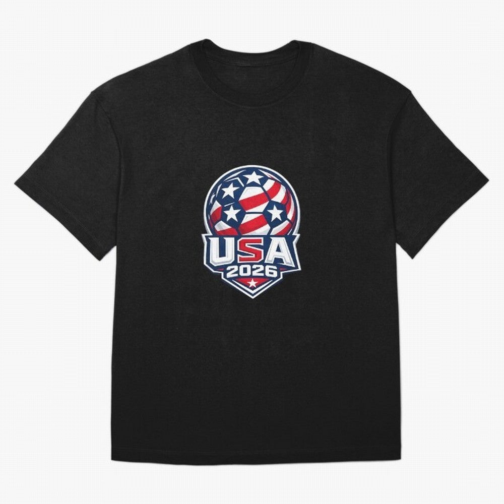 Usa 2026 World Cup - Star Spangled Soccer - American Host Fan Oversized T-Shirt Honor the Beautiful Game during Global Football Passion for FIFA World Cup 2026, Built around Haaland, Spain, Sports Nostalgia, International Competition, Famous