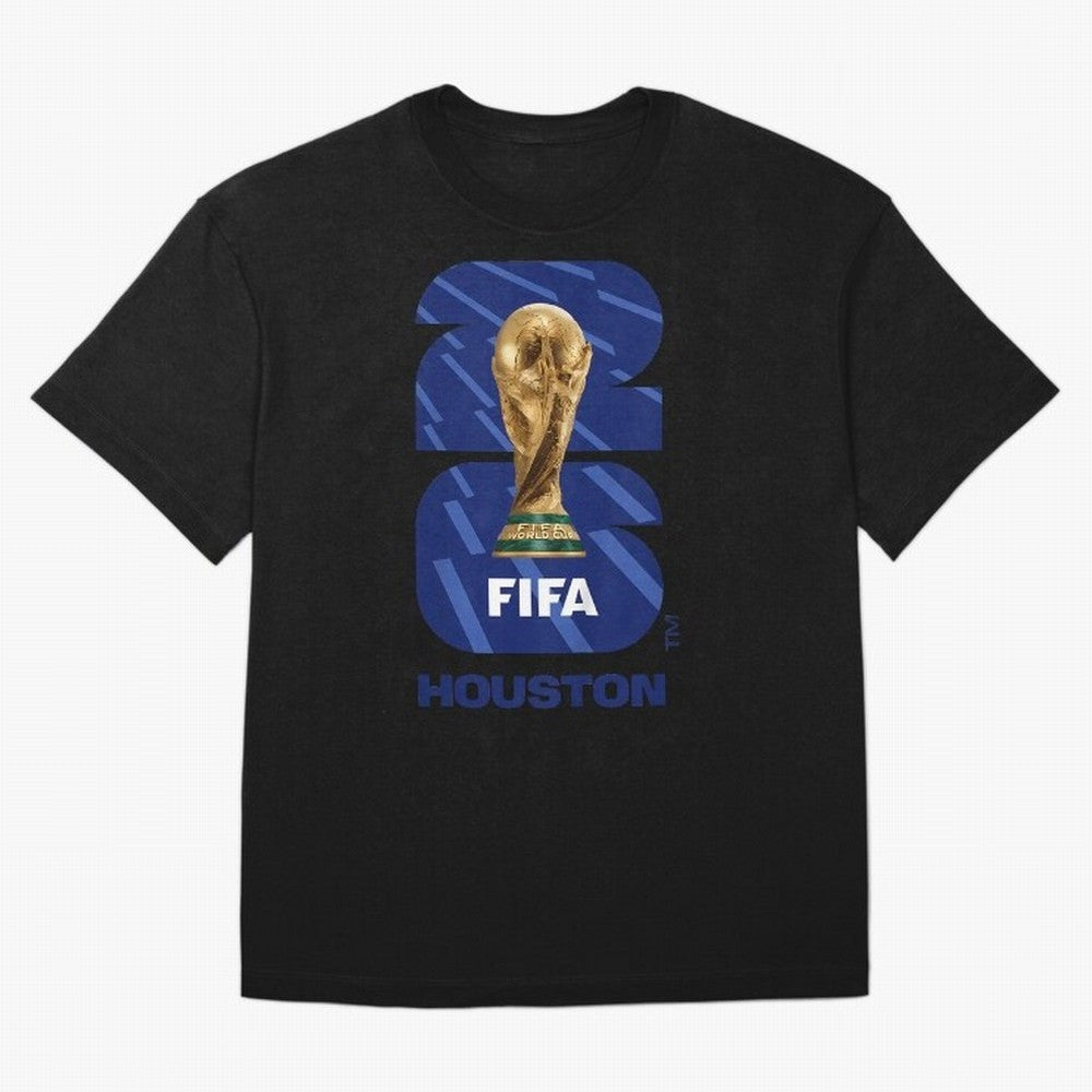 World Cup26 Houston Trophy Oversized T-Shirt Fuel Your Fan Pride for FIFA World Cup 2026 USA Canada Mexico with Neymar, Netherlands Energy, Stadium Memories, Football Loyalty, International Chants and Championship Tradition; Ideal for Football