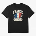 France 2026 World Cup for Football Fans and Teams Oversized T-Shirt Support Iconic Players in FIFA World Cup 2026 Spirit, Centered on France and Portugal, Messi and Cristiano Ronaldo, Global Supporter Spirit, Legendary Goals, National Colors and