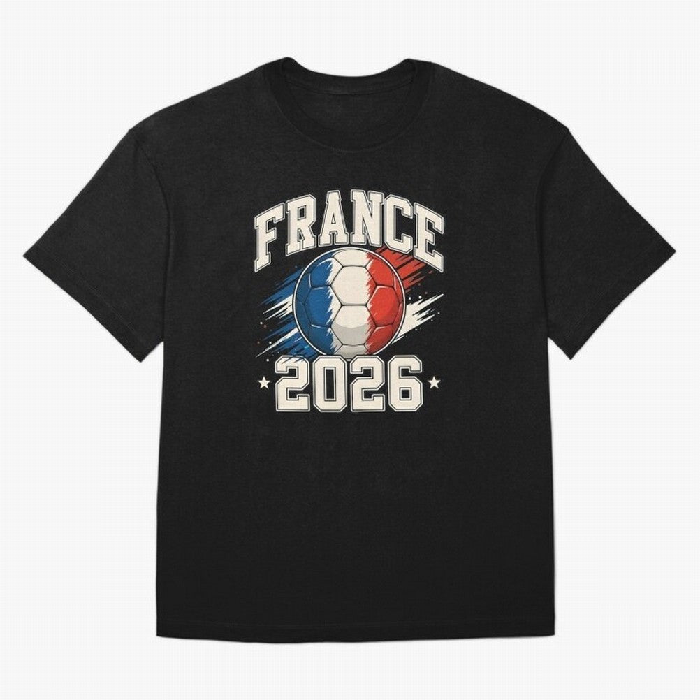 France 2026 World Cup for Football Fans and Teams Oversized T-Shirt Support Iconic Players in FIFA World Cup 2026 Spirit, Centered on France and Portugal, Messi and Cristiano Ronaldo, Global Supporter Spirit, Legendary Goals, National Colors and