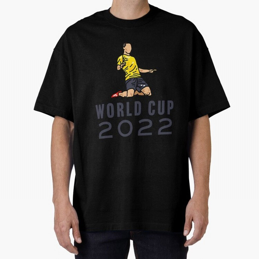 World Cup 2022 Oversized T-Shirt Fuel the Hype around the FIFA World Cup 2026 Journey through Mbappe and Neymar Highlights, Netherlands Pride, Game Day Rituals, Football Legends, Country Pride and the Road to the Final; Made for Collectors Who