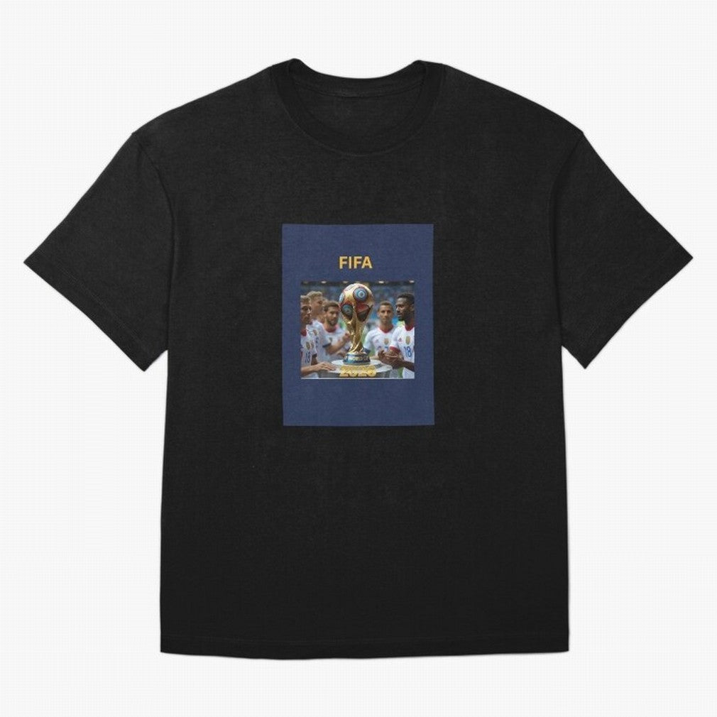 WORLD CUP FOOTBALL 2026 Oversized T-Shirt Join the Global Buzz around the FIFA World Cup 2026 USA Canada Mexico Journey through Mbappe and Neymar Highlights, Portugal Pride, Match Day Excitement, Supporter Culture, Golden Goals and Global Football