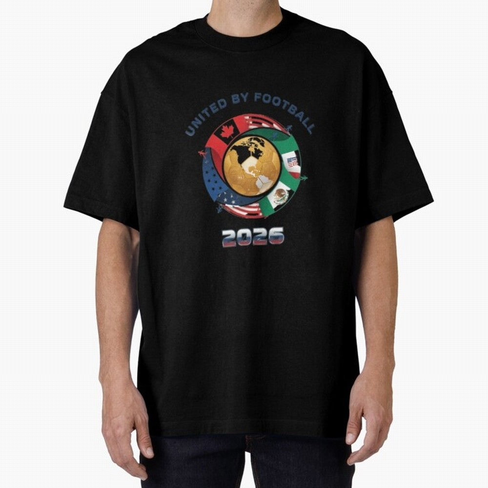 United By Football 2026 Oversized T-Shirt Carry National Pride through Match Day Hype around FIFA World Cup 2026 Group Stage, Neymar, England, France and Netherlands, Tournament Hype, Historic Matchups, Family Viewing Parties and Global Sports