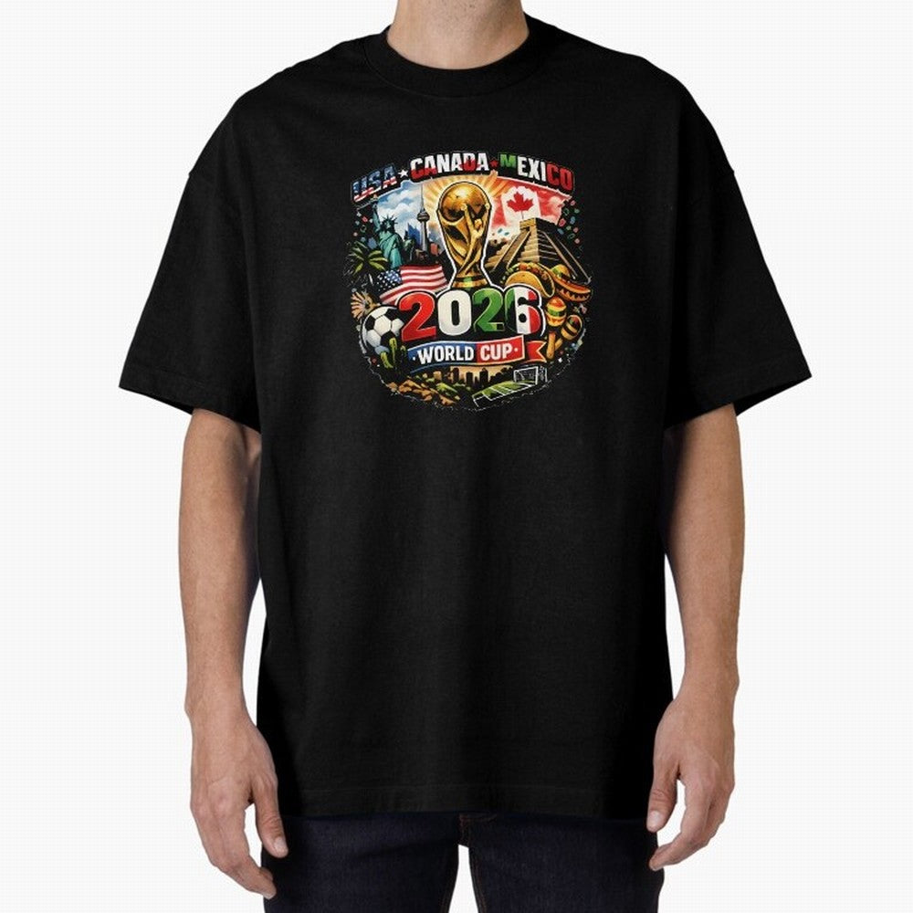 World Cup 2026 Funny Soccer Tournament 2026 T-Shirt_88656674 Oversized T-Shirt Celebrate Football Dreams Across Match Day Hype around FIFA World Cup 2026 Group Stage, Neymar, Portugal, Fan Favorite Moments, National Team Passion, Big Match Drama