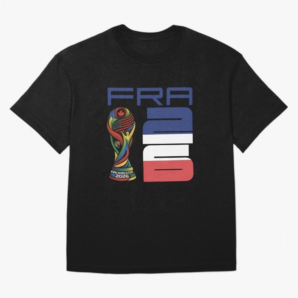 France World Cup 2026 Soccer - FRA 26 Blue White Red Oversized T-Shirt Bring Home the FIFA World Cup 2026 Group Stage Journey through Messi Highlights, Spain and Netherlands Pride, Match Day Excitement, Supporter Culture, Golden Goals and Global