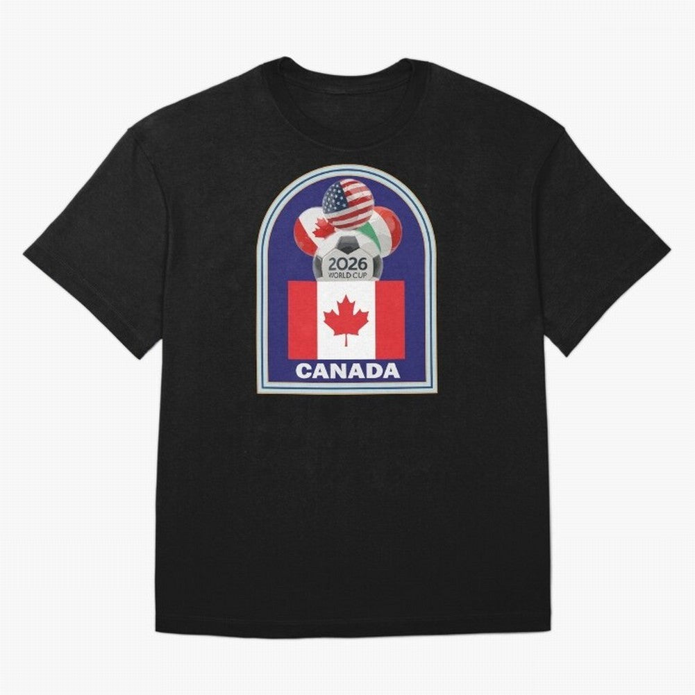 Canada 2026 Soccer T-shirt Oversized T-Shirt Live the Energy of FIFA World Cup 2026 Group Stage with CR7, France and Portugal Energy, Stadium Chants, National Pride, Trophy Dreams and Unforgettable Football Memories; Created for Match Day Parties,