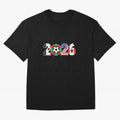 North American Soccer Spirit Team 2026 T-Shirt_82770209 Oversized T-Shirt Celebrate Unforgettable Nights in FIFA World Cup 2026 Group Stage Spirit, Highlighting Argentina, Messi and Cristiano Ronaldo, Global Supporter Spirit, Legendary Goals,