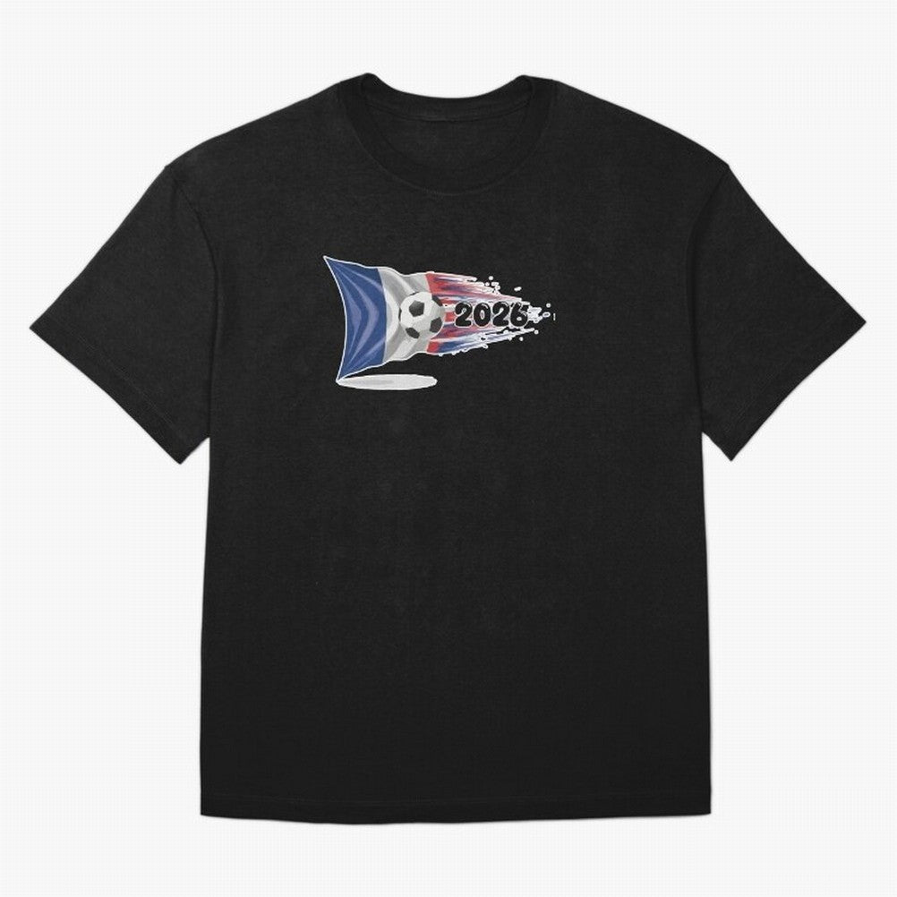 France Soccer 2026 Fan Tee: Bleu-Blanc-Rouge Flag Football Design | Perfect Gift for World Cup Fans! Oversized T-Shirt Stand Out with Spirit from Match Day Hype around FIFA World Cup 2026, Mbappe and Neymar, Argentina and Brazil, Football Festival