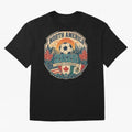 USA Canada Mexico Soccer Cup Oversized T-Shirt Step into the FIFA World Cup 2026 Journey through Mbappe Highlights, England and Germany Pride, Football Passion, Legendary Performances, Festival Vibes and Supporter Community; Ideal for Football