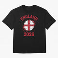 England World Cup 2026 football supporter| St George Cross Football Oversized T-Shirt Show Support during FIFA World Cup 2026 for Fans of Messi and Cristiano Ronaldo and Netherlands, Bringing Vintage Soccer Flavor, Modern Football Stars, National