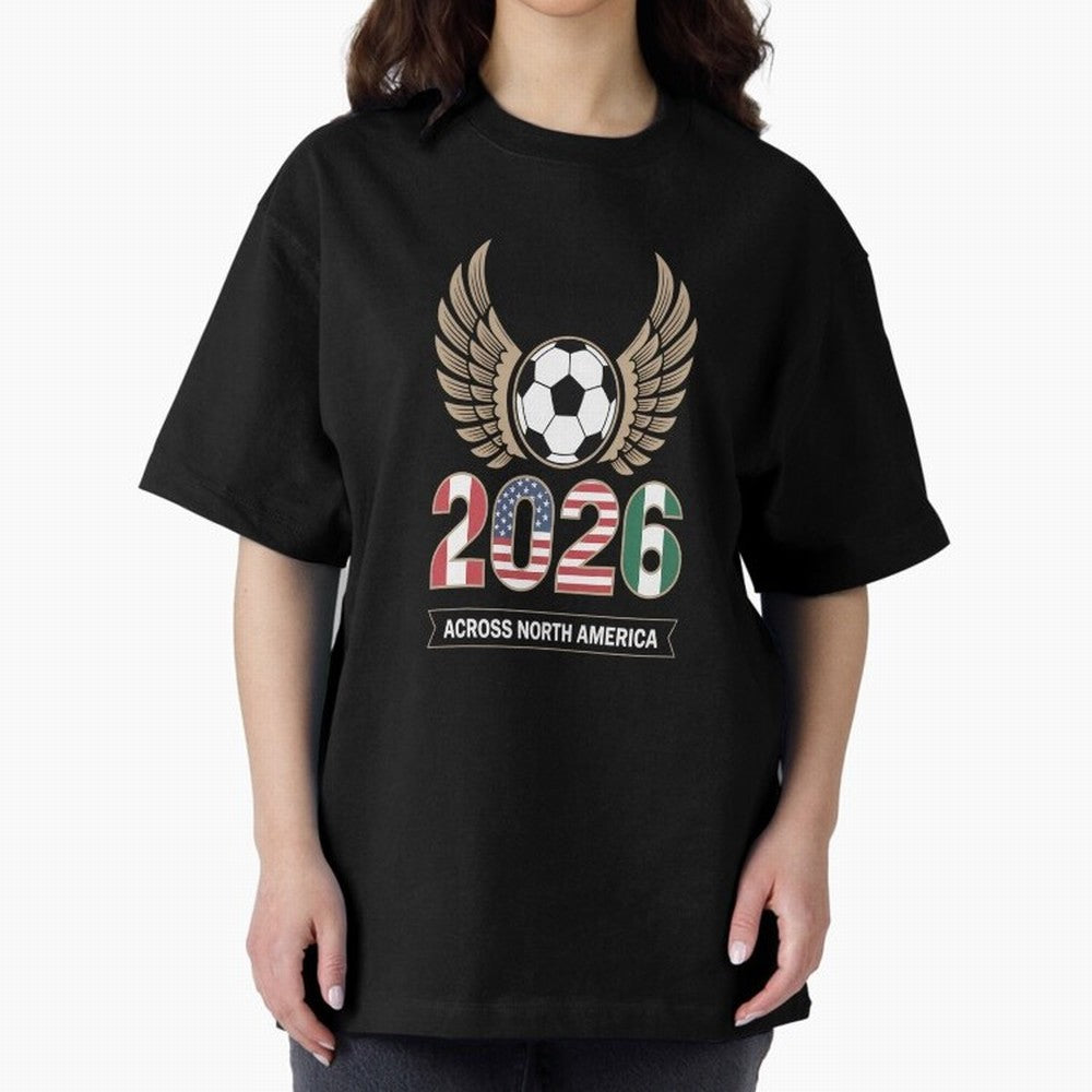 USA Mexi Cana Player 2026 Boys Kids Men Women Teen USA 2026 Oversized T-Shirt Discover FIFA World Cup 2026 USA Canada Mexico Spirit, Centered on France and Portugal, Messi and Cristiano Ronaldo, Global Supporter Spirit, Legendary Goals, National