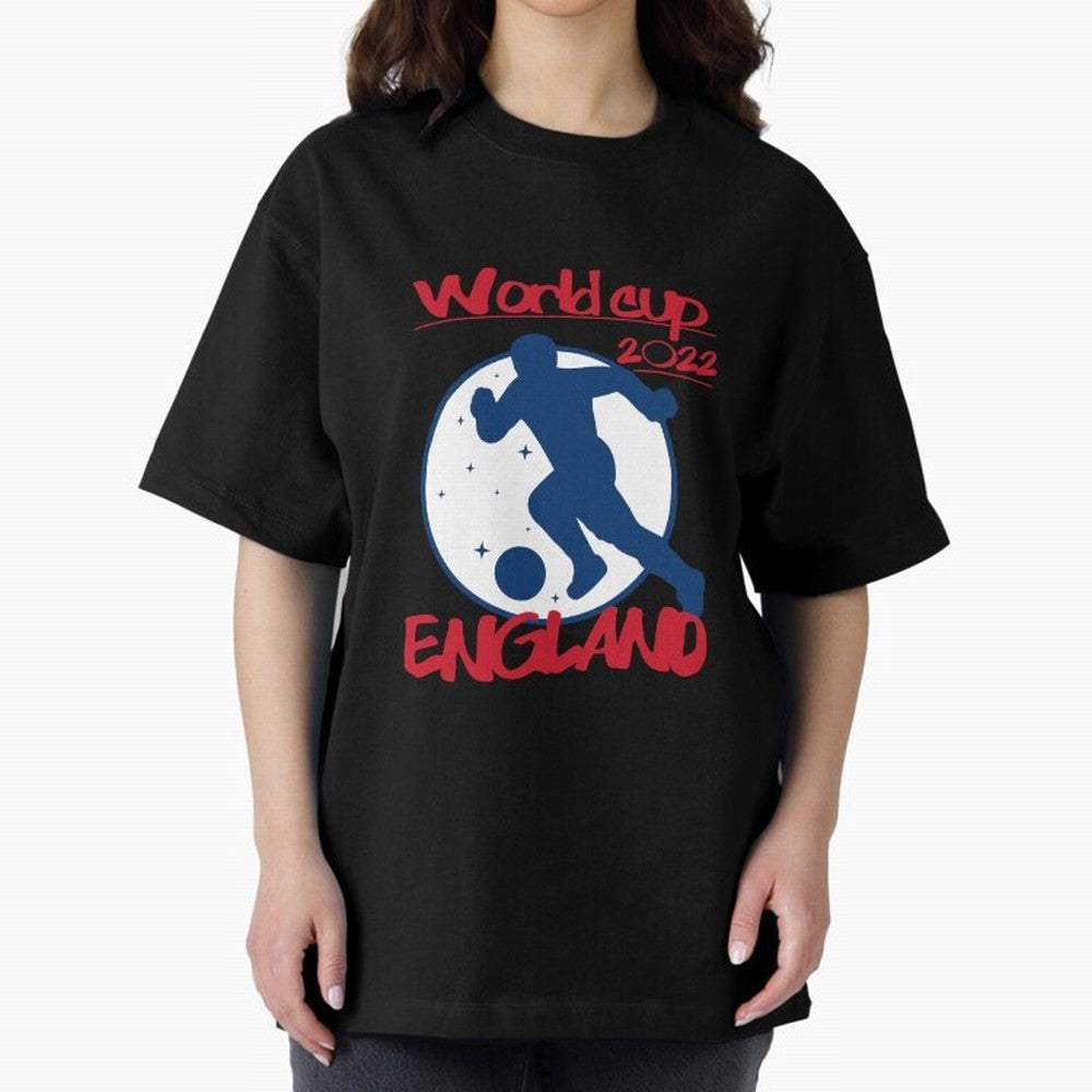 England World Cup 2022 Oversized T-Shirt Carry National Pride through the FIFA World Cup 2026 Journey through Mbappe and Neymar Highlights, England Pride, Champion Mindset, Group Stage Buzz, Knockout Tension and Passionate Fan Culture; Ideal for