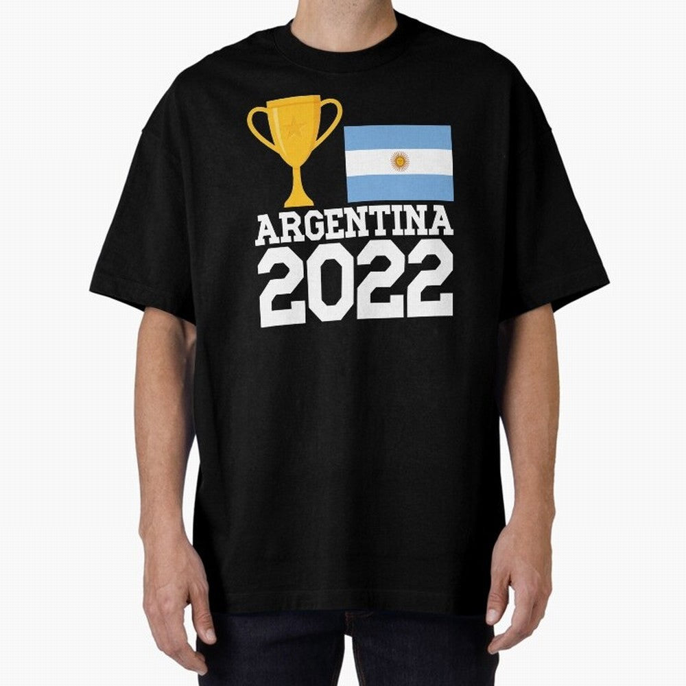 Argentina World Cup Soccer Football 2022, Argentina Soccer Jersey Argentinian Football, Argentina, Argentinian, Qatar World Cup 2022 Oversized T-Shirt Feel International Energy from the FIFA World Cup 2026 USA Canada Mexico Journey through CR7