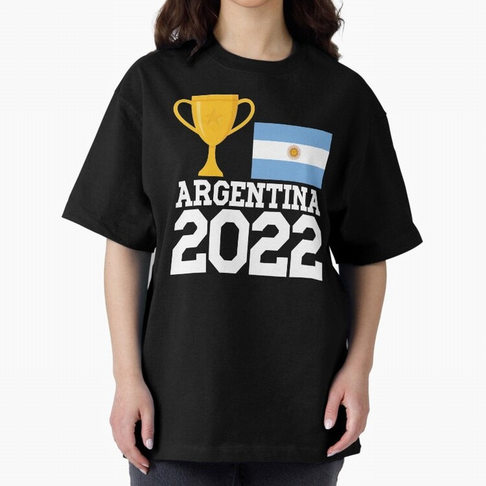 Argentina World Cup Soccer Football 2022, Argentina Soccer Jersey Argentinian Football, Argentina, Argentinian, Qatar World Cup 2022 Oversized T-Shirt Feel International Energy from the FIFA World Cup 2026 USA Canada Mexico Journey through CR7