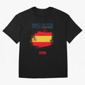 SPAIN WORLD CUP 2026 Oversized T-Shirt Bring Trophy Dreams to the FIFA World Cup 2026 Journey through Neymar Highlights, Brazil Pride, Classic Soccer Heritage, Championship Pressure, Fan Loyalty and International Pride; Great for Watch Parties,