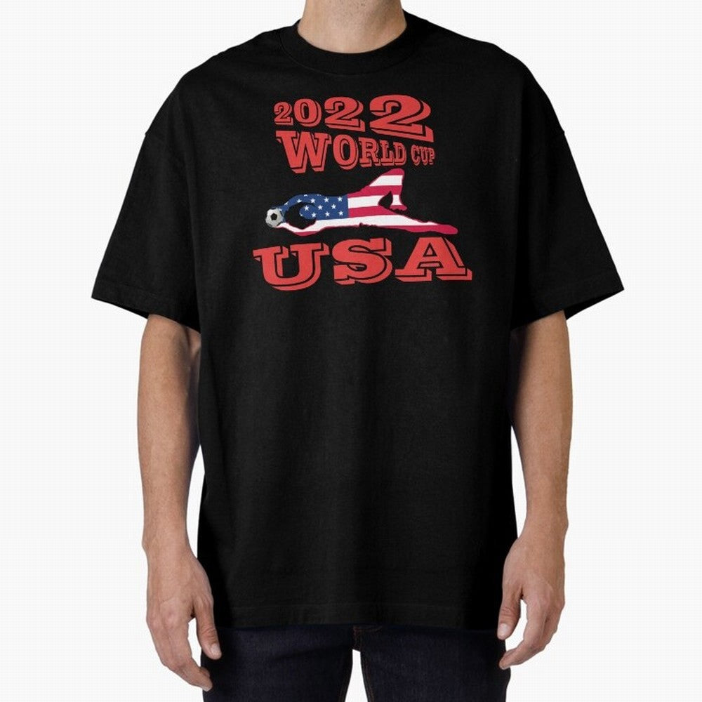 USA, Qatar World Cup 2022 Oversized T-Shirt Celebrate National Team Dreams in Global Football Passion for FIFA World Cup 2026, Driven by Neymar, Haaland and Cristiano Ronaldo, Argentina and Brazil, Tournament Hype, Historic Matchups, Family Viewing