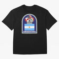 Argentina 2026 Soccer T-shirt Oversized T-Shirt Celebrate National Team Dreams in FIFA World Cup 2026 USA Canada Mexico Spirit, Featuring England, Messi, Championship Spirit, Famous Goals, Roaring Crowds and International Football Unity; Perfect
