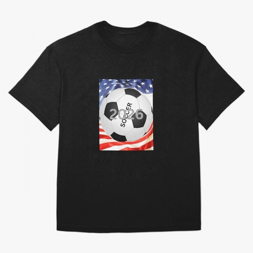 THIS IS SOCCER 2026 Oversized T-Shirt Live for the Drama of FIFA World Cup 2026 USA Canada Mexico for Fans of Cristiano Ronaldo and Argentina and Brazil, Bringing Football Festival Excitement, Trophy Ambitions, Country Rivalries and Star Player