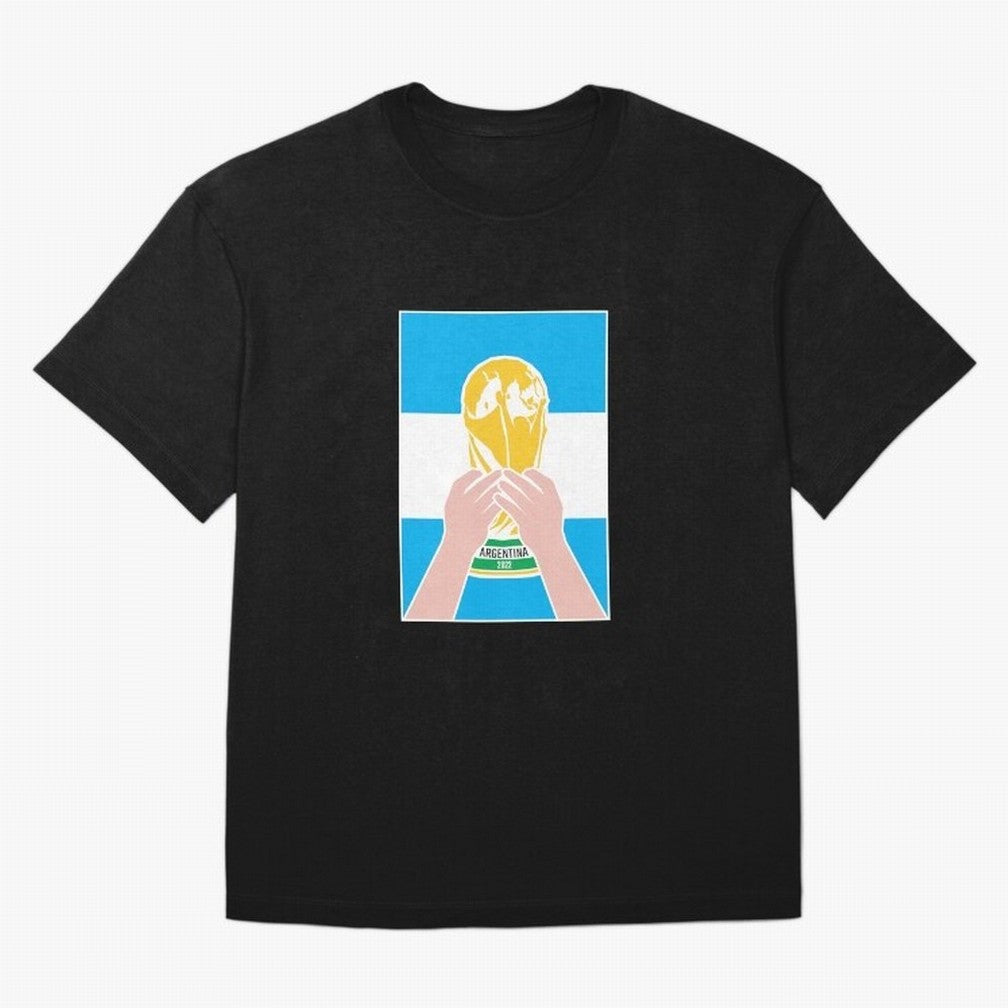 Champion Argentina 2022 Oversized T-Shirt Bring Bold Fan Energy to Match Day Hype around FIFA World Cup 2026 USA Canada Mexico, Neymar, England, Classic Soccer Heritage, Championship Pressure, Fan Loyalty and International Pride; Perfect for