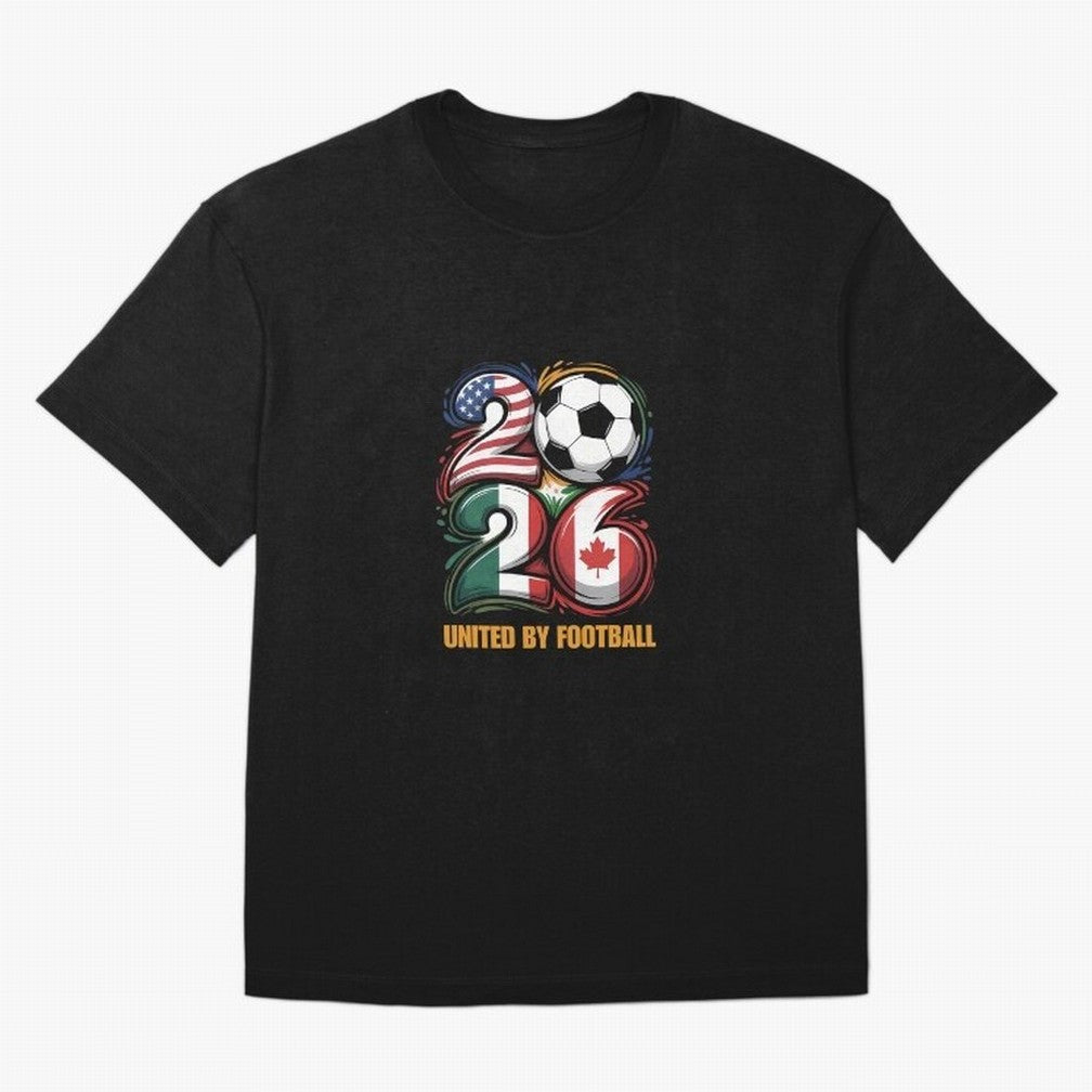 United By Football Soccer Fan Gear 2026 Oversized T-Shirt Enjoy the Biggest Football Party of Global Football Passion for FIFA World Cup 2026, Made for Mbappe and Neymar, Netherlands, Soccer Culture, Superstar Moments, National Team Dreams and