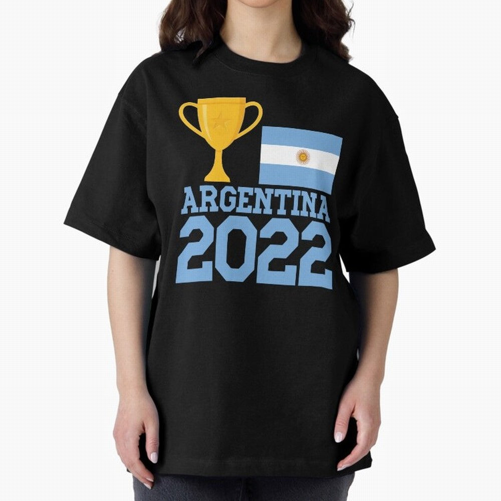 Argentina World Cup Soccer Football 2022, Argentina Soccer Jersey Argentinian Football, Argentina, Argentinian, Qatar World Cup 2022 Oversized T-Shirt Carry the FIFA World Cup 2026 Journey through Mbappe and Neymar Highlights, Argentina and Brazil