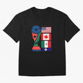 North America Football Unity 2026 Oversized T-Shirt Embrace FIFA World Cup 2026 Spirit, Inspired by Portugal, Cristiano Ronaldo, Haaland and CR7, Champion Mindset, Group Stage Buzz, Knockout Tension and Passionate Fan Culture; Perfect for Fans,