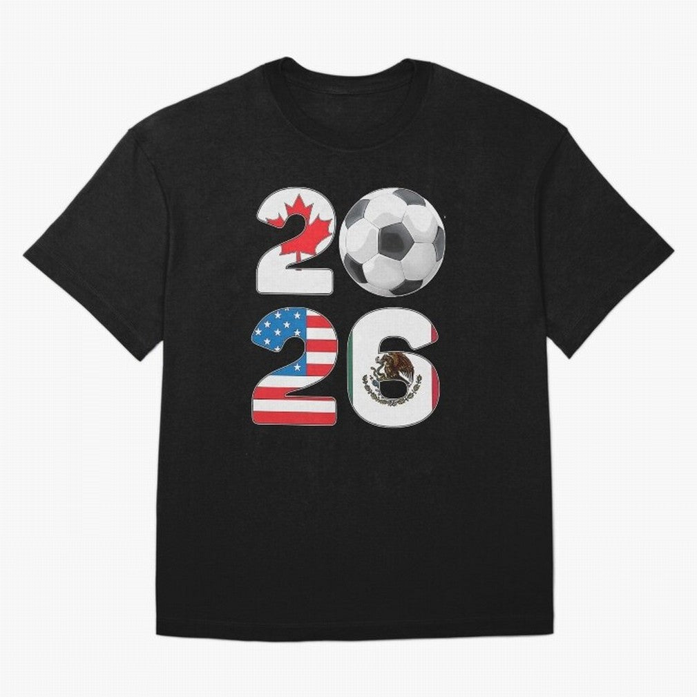 2026 North America Football Massive Event Soccer Ball Oversized T-Shirt Join Supporters Worldwide for FIFA World Cup 2026 Group Stage for Fans of Neymar, Haaland and Cristiano Ronaldo and Argentina, Bringing Soccer Culture, Superstar Moments,