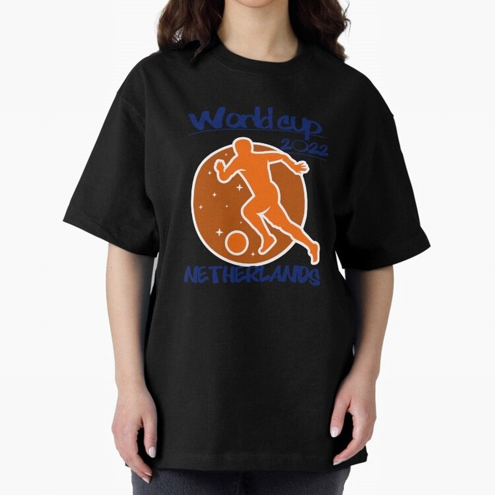 Netherlands World Cup 2022 Oversized T-Shirt Feel Match Day Hype around FIFA World Cup 2026 USA Canada Mexico, Messi, Argentina, France and Brazil, Football Festival Excitement, Trophy Ambitions, Country Rivalries and Star Player Buzz; Great for
