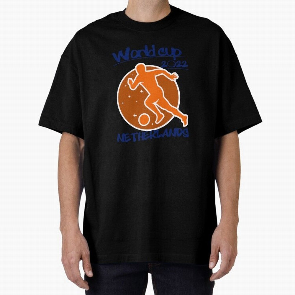Netherlands World Cup 2022 Oversized T-Shirt Feel Match Day Hype around FIFA World Cup 2026 USA Canada Mexico, Messi, Argentina, France and Brazil, Football Festival Excitement, Trophy Ambitions, Country Rivalries and Star Player Buzz; Great for