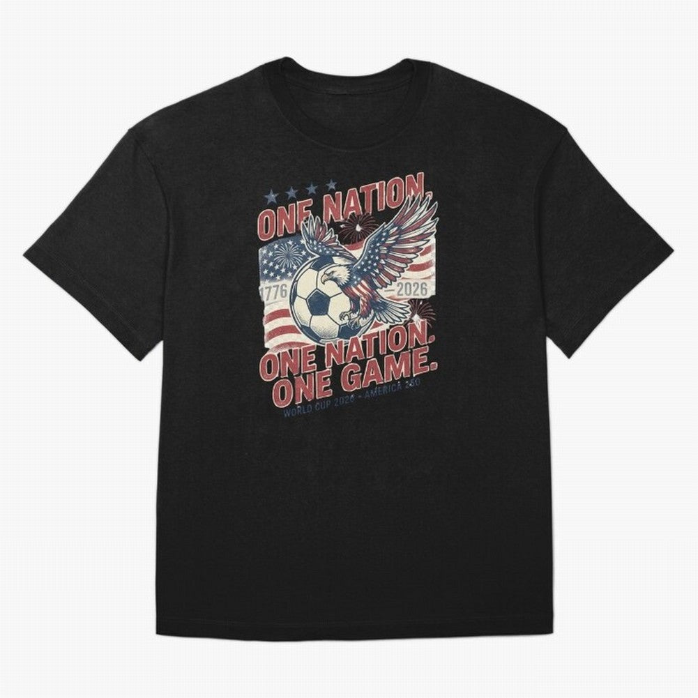 One Nation One Game World Cup 2026 Oversized T-Shirt Bring Global Tournament Vibes to FIFA World Cup 2026 USA Canada Mexico Spirit, Celebrating Netherlands, Mbappe and Neymar, Football History, Final Match Energy, Crowd Noise and Once in a Lifetime
