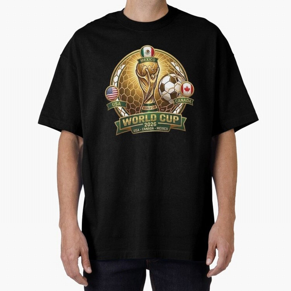 Chasing the Cup 2026 Oversized T-Shirt Relive Match Day Hype around FIFA World Cup 2026, Haaland and Mbappe, Germany, Global Supporter Spirit, Legendary Goals, National Colors and Tournament Celebration; Ideal for Football Dads, Football Moms,