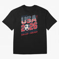 USA Soccer 250 Years 1776 -2026 Oversized T-Shirt Embrace FIFA World Cup 2026 USA Canada Mexico Spirit, Inspired by Germany, Mbappe and Neymar, Retro Football Energy, Iconic Rivalries, Trophy Chase Drama and Stadium Atmosphere; Made for Die Hard