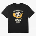 World Cup 2026 USA Soccer Fan T-Shirt Oversized T-Shirt Bring Stadium Energy to FIFA World Cup 2026 Inspired by Neymar, Haaland and Cristiano Ronaldo, England, France and Netherlands Energy, Champion Mindset, Group Stage Buzz, Knockout Tension and