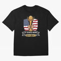 USA 2026 World Cup - It Stays Here Oversized T-Shirt Get Ready for FIFA World Cup 2026 USA Canada Mexico with Cristiano Ronaldo, Argentina, France and Brazil Energy, Retro Football Energy, Iconic Rivalries, Trophy Chase Drama and Stadium