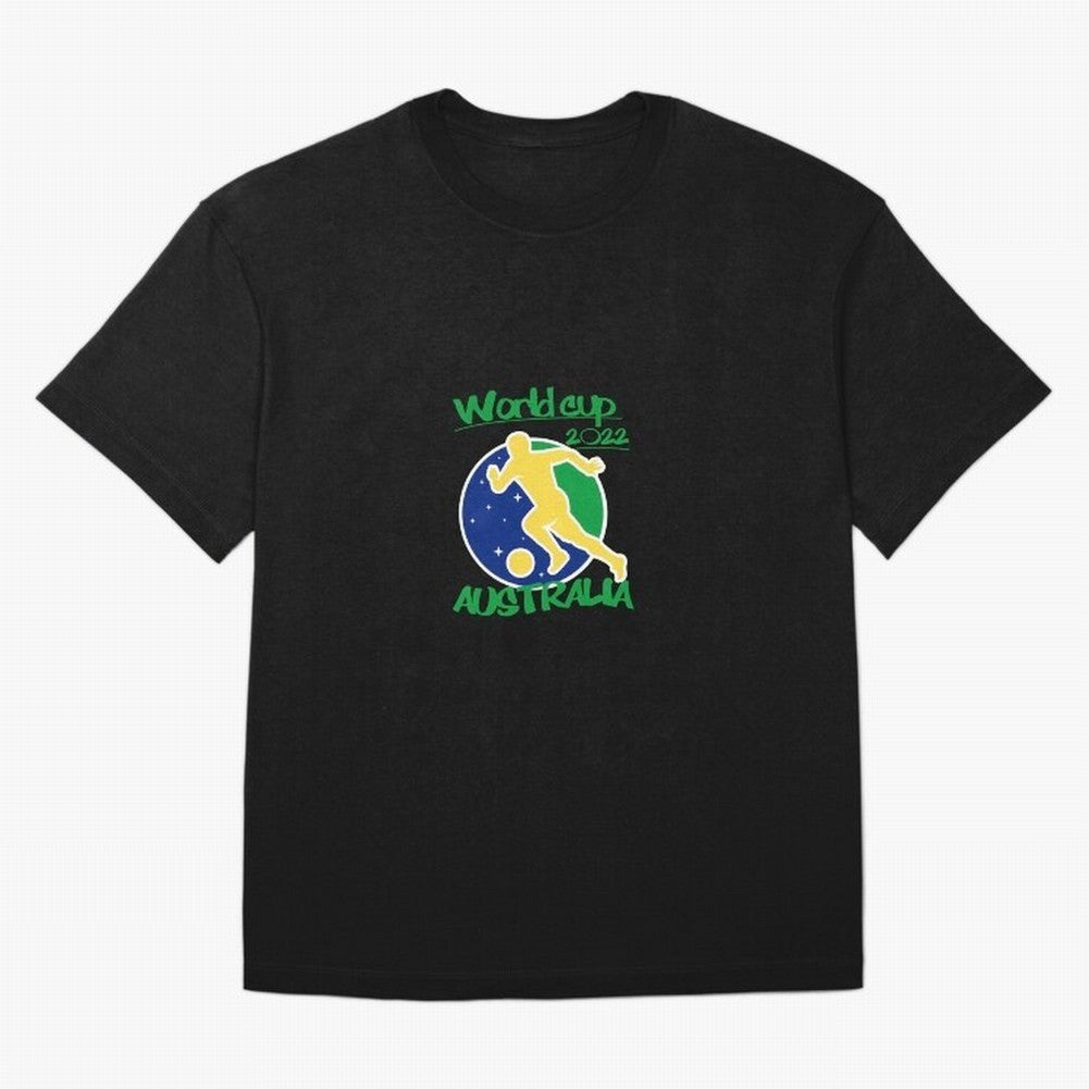 Australia World Cup 2022 Oversized T-Shirt Spotlight FIFA World Cup 2026 USA Canada Mexico Centered on Cristiano Ronaldo, Brazil Energy, Worldwide Fan Energy, Dramatic Goals, Stadium Lights and Championship Celebrations; Great for Supporters Who