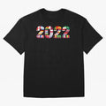 All the 32 Teams that Played in 2022 in Qatar for Football Fans Oversized T-Shirt Show Passion for the Stars of FIFA World Cup 2026 Spirit, Celebrating Argentina, Mbappe, Stadium Memories, Football Loyalty, International Chants and Championship