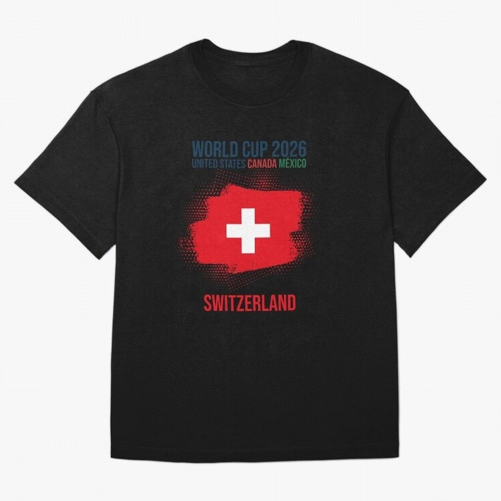SWETZERLAND WORLD CUP 2026 Oversized T-Shirt Celebrate the Biggest Stage of the FIFA World Cup 2026 Journey through Messi, CR7 and Mbappe Highlights, England and Germany Pride, Match Day Excitement, Supporter Culture, Golden Goals and Global