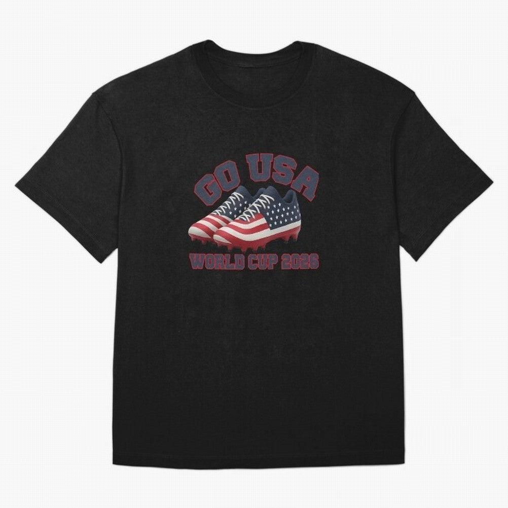 Go Usa. Usa 2026 World Cup 2026 World Cup Soccer Usa Soccer Usa Men Oversized T-Shirt Share the Excitement of FIFA World Cup 2026 USA Canada Mexico Spirit, Featuring Argentina, Cristiano Ronaldo, Fan Favorite Moments, National Team Passion, Big